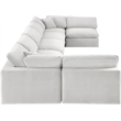 Meridian Furniture Comfy Cream Velvet 7-Pc. Modular Sectional