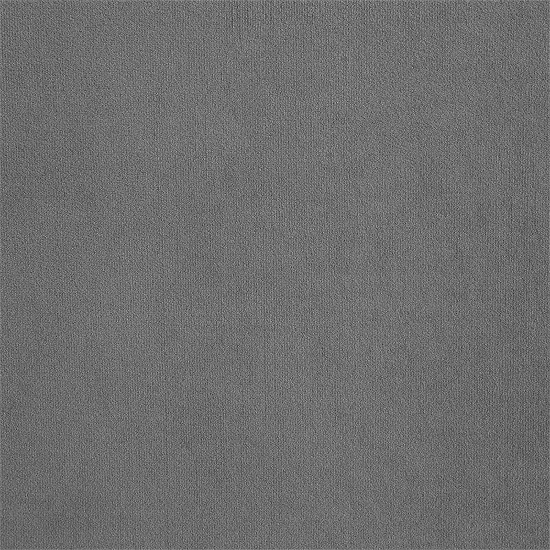 Meridian Furniture Comfy Grey Velvet Ottoman