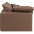 Meridian Furniture Comfy Brown Vegan Leather Corner Chair