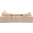 Meridian Furniture Comfy Beige Velvet 4-Pc. Modular Sectional