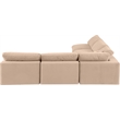 Meridian Furniture Comfy Beige Velvet 5-Pc. Modular Sectional