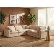 Meridian Furniture Comfy Beige Velvet 5-Pc. Modular Sectional