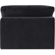 Meridian Furniture Comfy Black Velvet Armless Chair