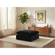 Meridian Furniture Comfy Black Velvet Ottoman