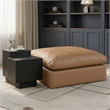 Meridian Furniture Comfy Cognac Vegan Leather Ottoman