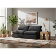 Meridian Furniture Comfy Black Velvet 2-Pc. Modular Sofa