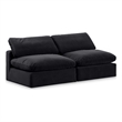 Meridian Furniture Comfy Black Velvet 2-Pc. Modular Sofa