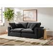 Meridian Furniture Comfy Black Velvet 2-Pc. Modular Sofa
