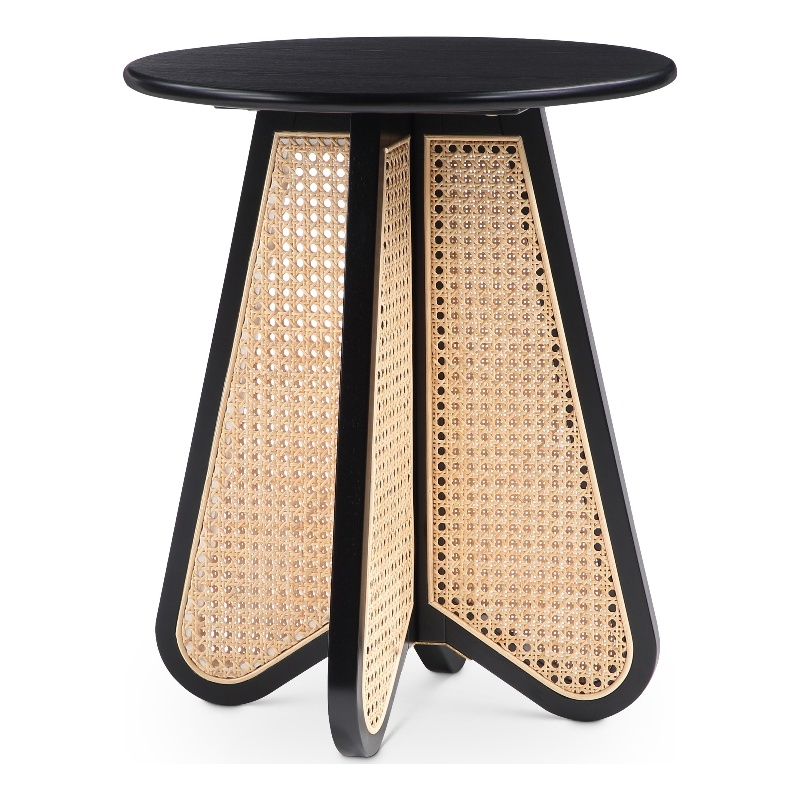 Meridian Furniture Butterfly Black Oak Veneer Top End Table