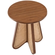 Meridian Furniture Butterfly Walnut Oak Veneer Top End Table