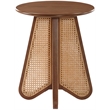 Meridian Furniture Butterfly Walnut Oak Veneer Top End Table