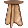 Meridian Furniture Butterfly Walnut Oak Veneer Top End Table