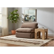 Meridian Furniture Comfy Brown Velvet Armless Chair