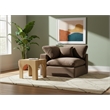 Meridian Furniture Comfy Brown Velvet Corner Chair