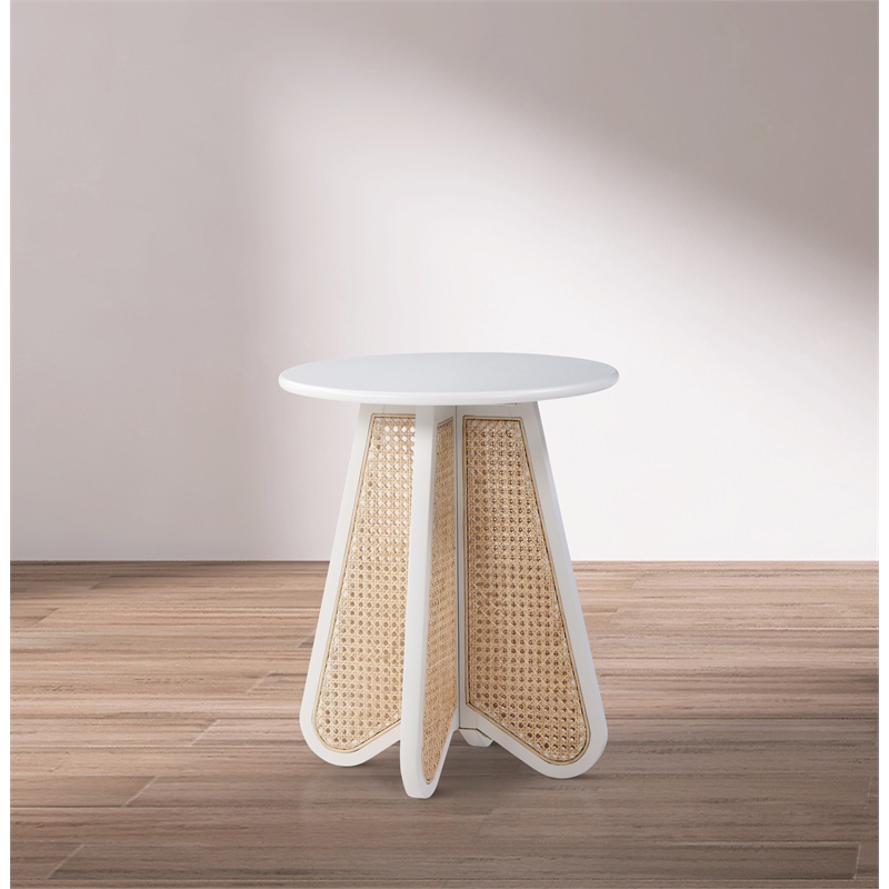 Meridian Furniture Butterfly White Oak Veneer Top End Table