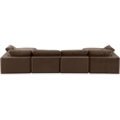 Meridian Furniture Comfy Brown Velvet 6-Pc. Modular Sectional