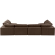 Meridian Furniture Comfy Brown Velvet 6-Pc. Modular Sectional