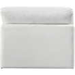 Meridian Furniture Comfy Cream Velvet Armless Chair