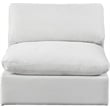Meridian Furniture Comfy Cream Velvet Armless Chair