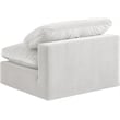 Meridian Furniture Comfy Cream Velvet Armless Chair