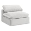 Meridian Furniture Comfy Cream Velvet Armless Chair