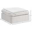 Meridian Furniture Comfy Cream Velvet Ottoman