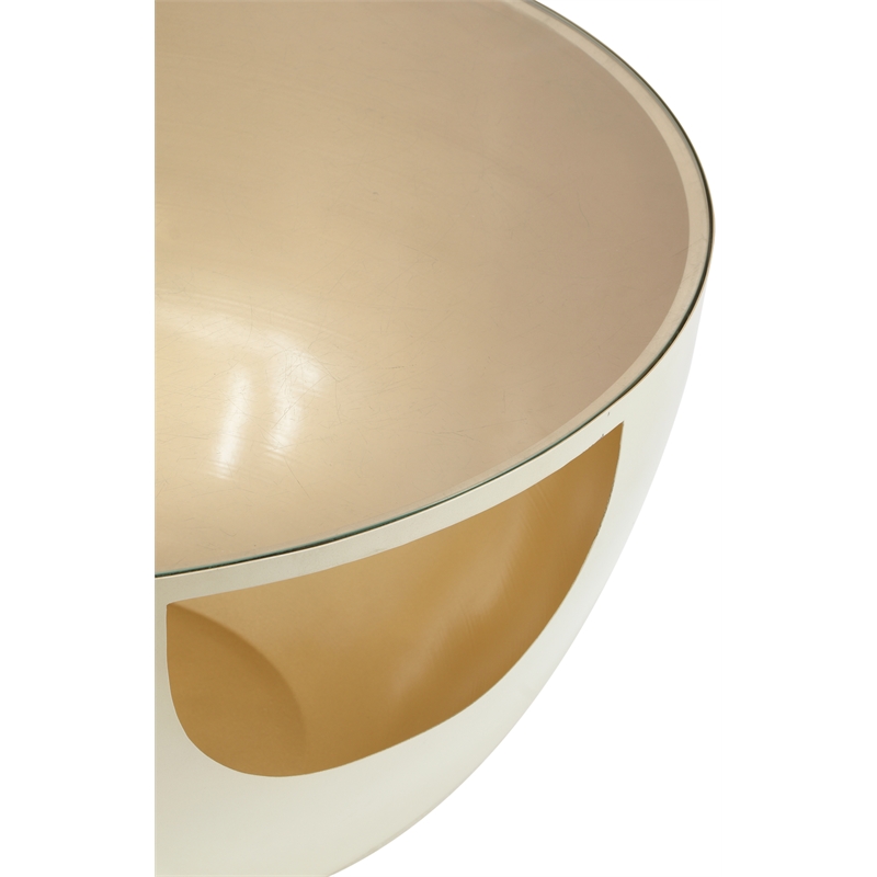 Meridian Furniture Doma Cream / Gold Coffee Table