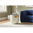 Meridian Furniture Doma Cream / Gold End Table