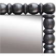 Meridian Furniture Aubrey Black Mirror