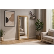 Meridian Furniture Aubrey Bleached Natural Oak Mirror