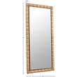 Meridian Furniture Aubrey Bleached Natural Oak Mirror