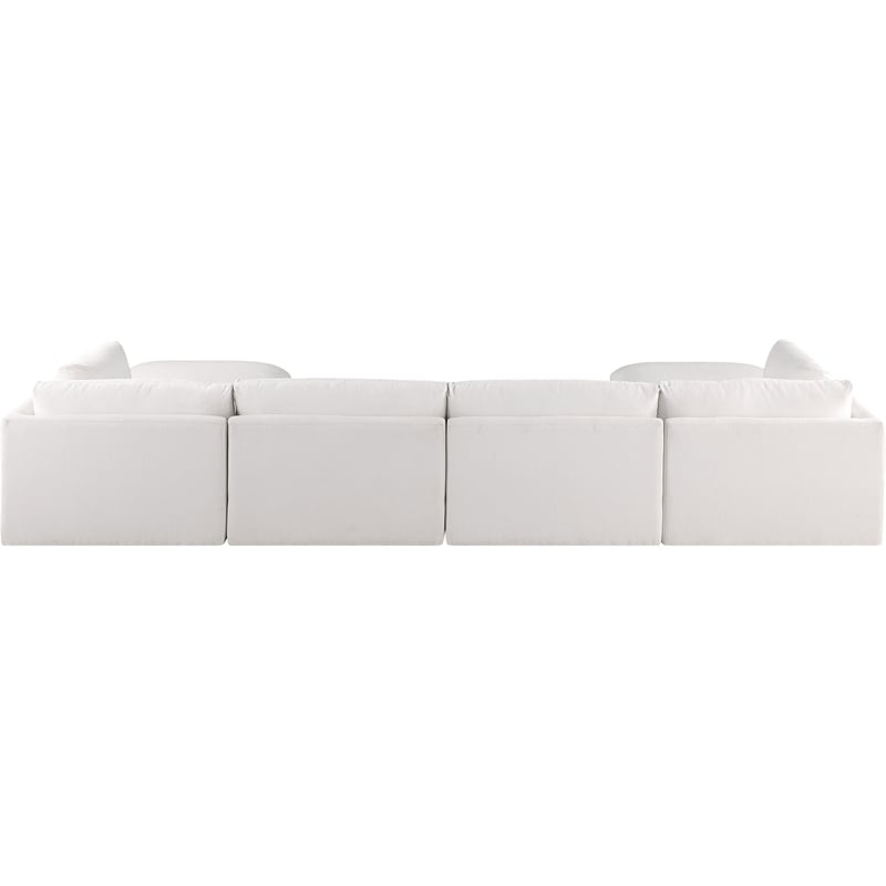 Meridian Furniture Ease Cream Fabric Modular Sectional