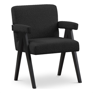Meridian Furniture Woodloch Black Boucle Fabric Accent Chair