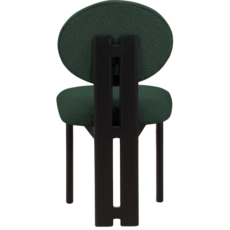 Meridian Furniture Napa Green Boucle Fabric Dining Chair (Set of 2)