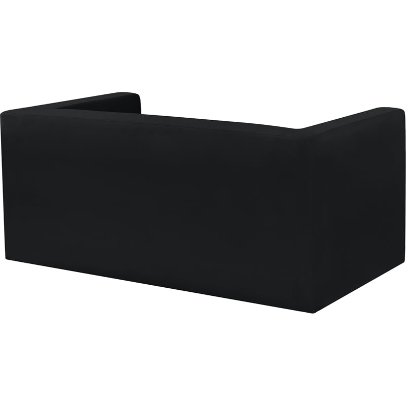 Meridian Furniture Henson Black Velvet Loveseat