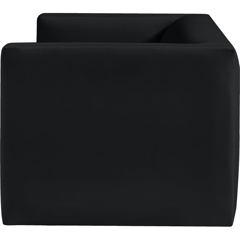 Meridian Furniture Henson Black Velvet Loveseat
