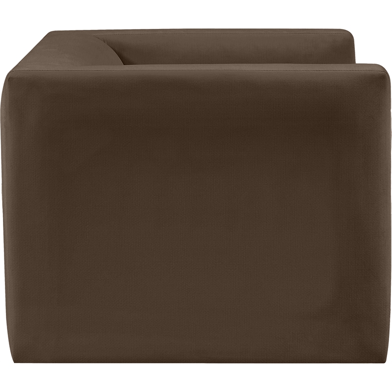 Meridian Furniture Henson Brown Velvet Chair