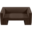 Meridian Furniture Henson Brown Velvet Loveseat