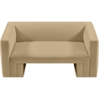 Meridian Furniture Henson Camel Velvet Loveseat