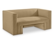 Meridian Furniture Henson Camel Velvet Loveseat