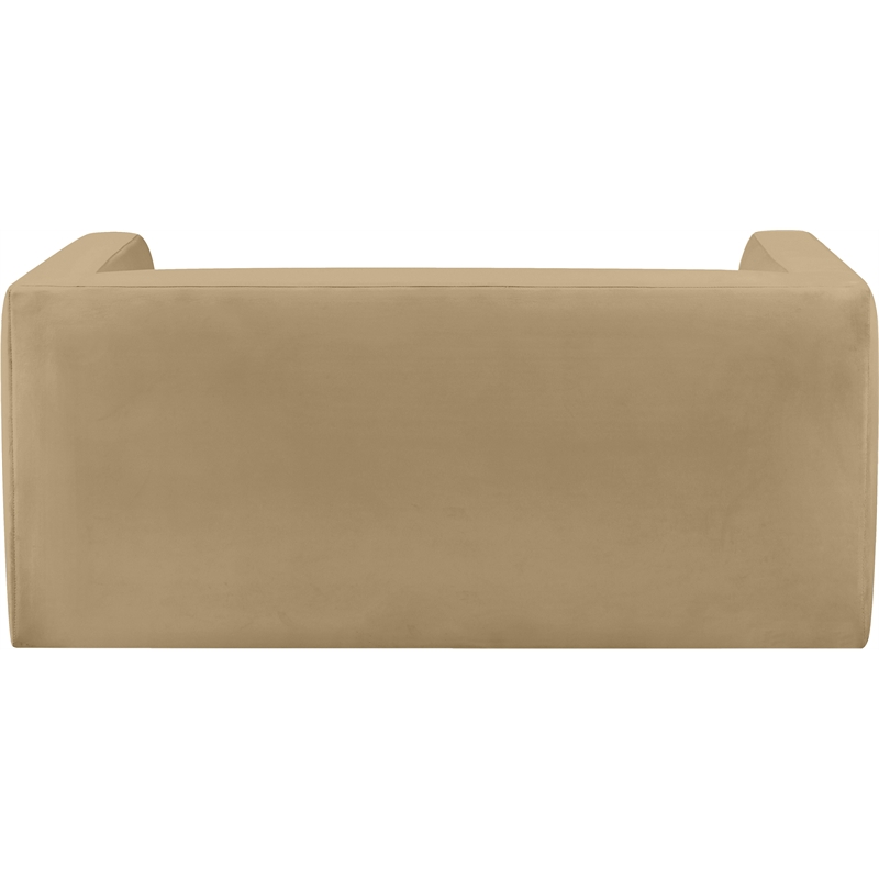Meridian Furniture Henson Camel Velvet Loveseat