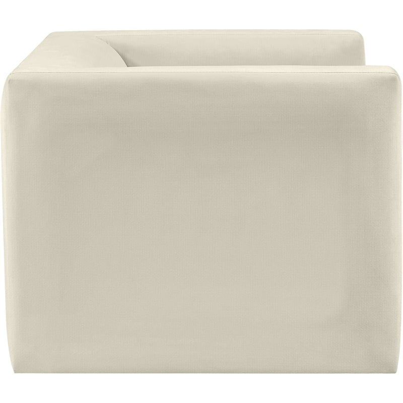 Meridian Furniture Henson Cream Velvet Chair
