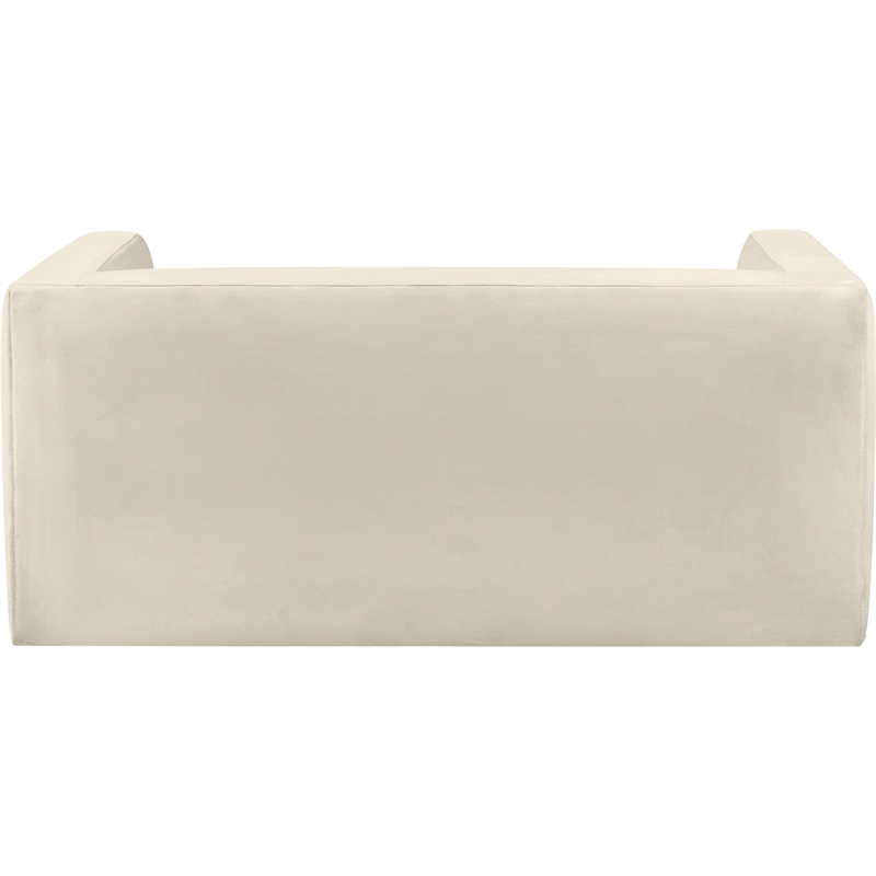 Meridian Furniture Henson Cream Velvet Loveseat