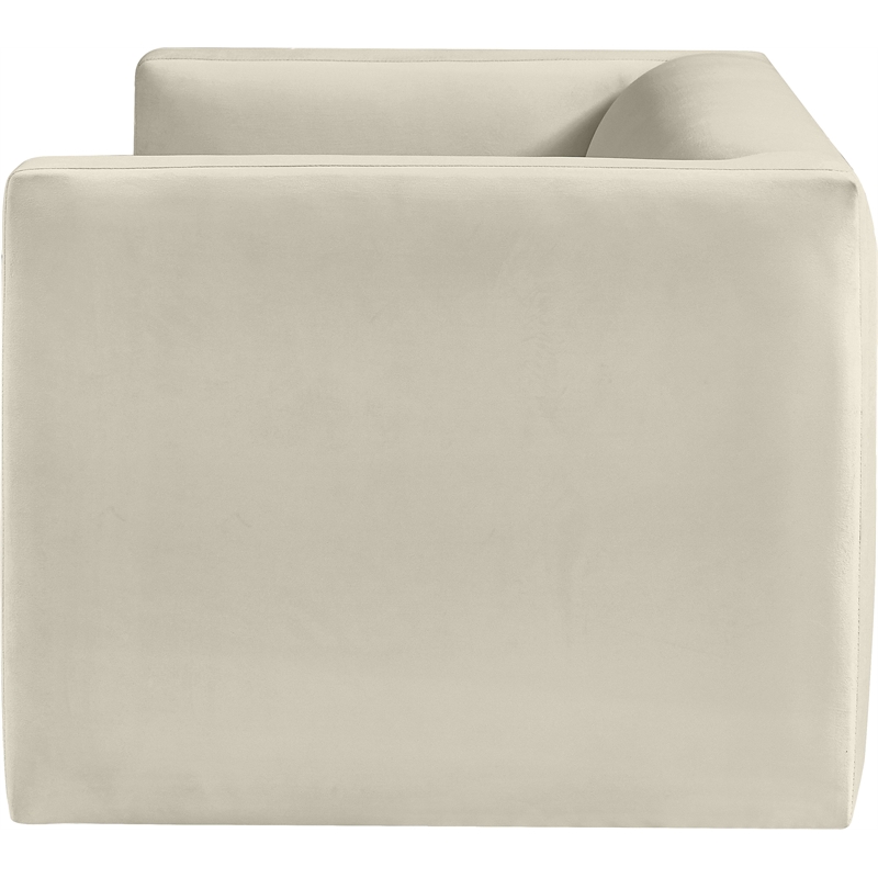 Meridian Furniture Henson Cream Velvet Loveseat