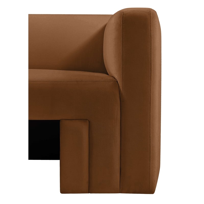 Meridian Furniture Henson Saddle Velvet Loveseat