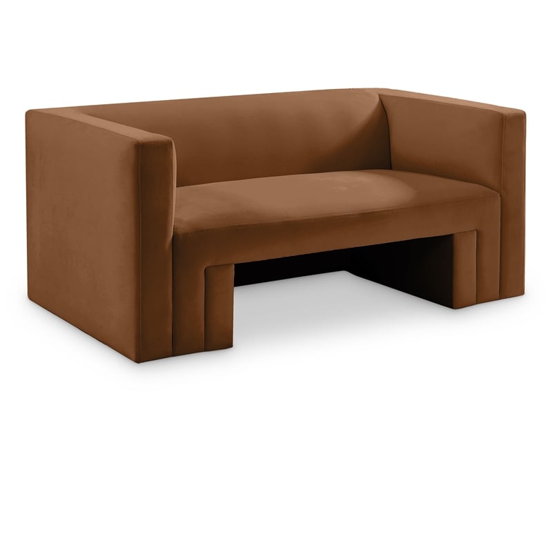 Meridian Furniture Henson Saddle Velvet Loveseat