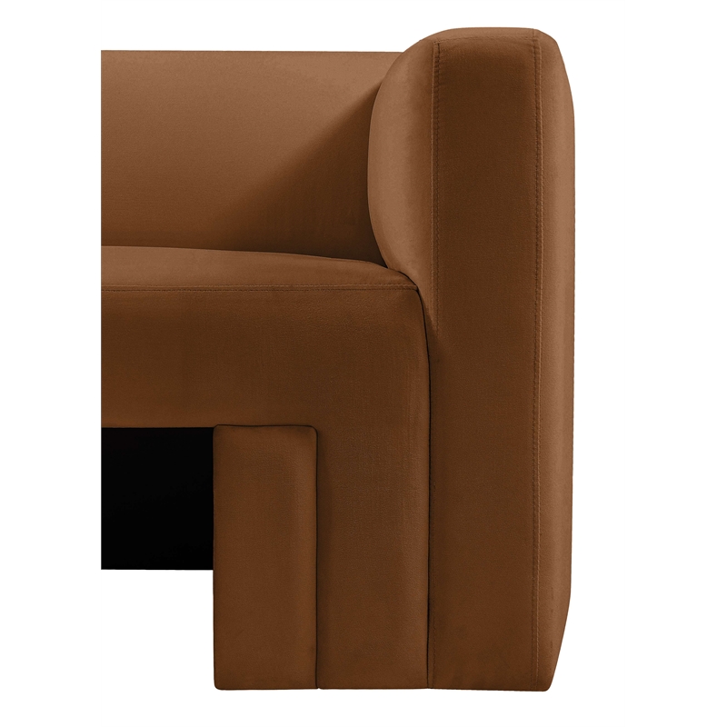 Meridian Furniture Henson Saddle Velvet Loveseat