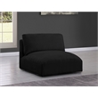 Meridian Furniture Ease Black Fabric Armless