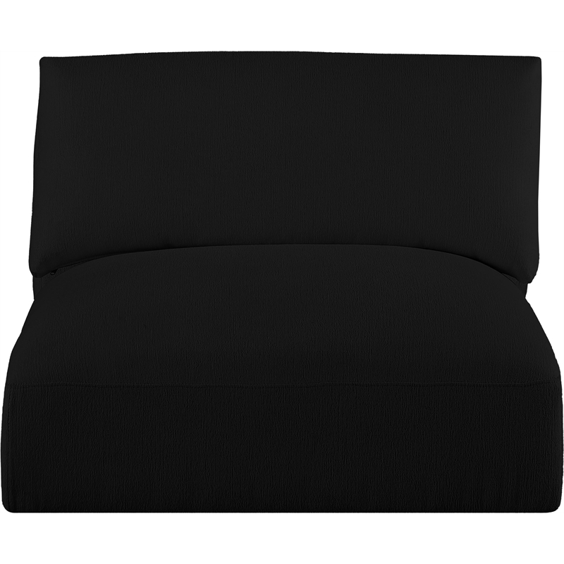 Meridian Furniture Ease Black Fabric Armless