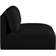 Meridian Furniture Ease Black Fabric Armless
